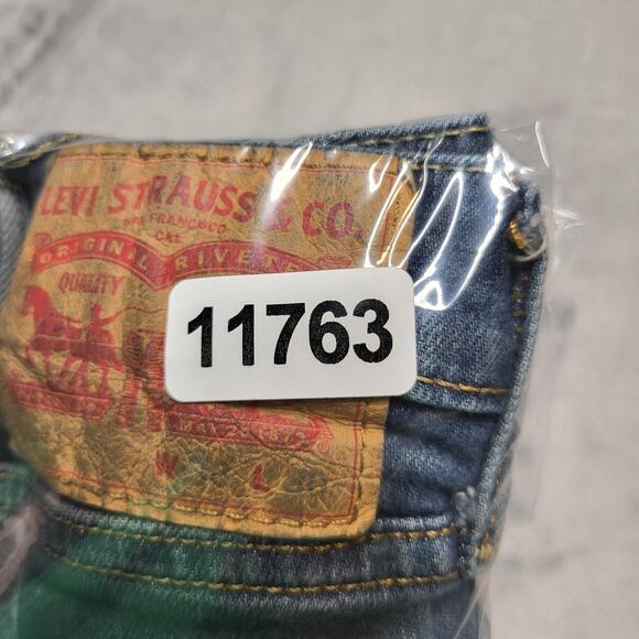 Levis 541 Jeans Mens 38x28 Medium Wash Denim Stretch Straight Leg Thrashed - Picture 12 of 12